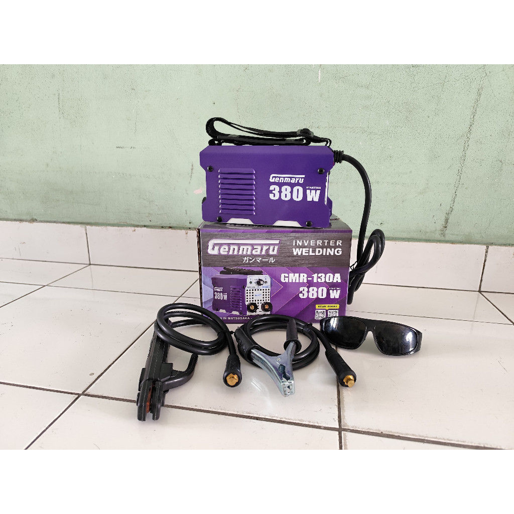 COD GENMARU MESIN LAS LISTRIK 380 WATT TRAVO LAS INVERTER IGBT GMR-130A