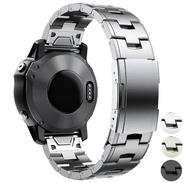 IMPORT 26mm 22mm Quickfit Titanium Strap For Garmin Fenix 6/6X/6XPro/7/7X/5/5X/5XPlus/3 Metal