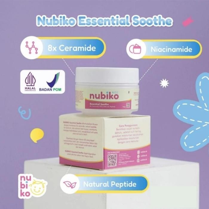 PERA793 NUBIKO ESSENTIAL SOOTHE MOISTURIZER WAJAH / NUBIKO BABY CREAM SKINCARE CREAM ANAK / UNTUK