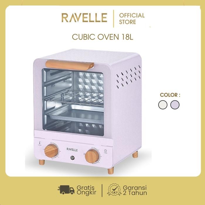 Ravelle Cubic Oven Listrik Low Watt 18L- Oven Electric Aesthetic Promo