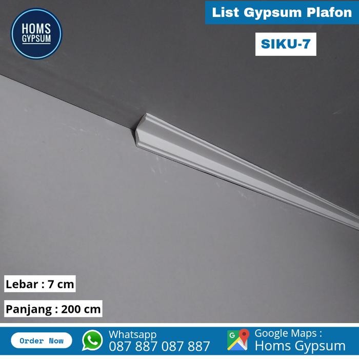 PREMIUM List Gypsum Siku Polos 7cm