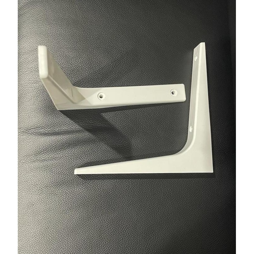 PREMIUM Braket Dinding Model Siku Untuk Papan Rak Kayu Warna Putih