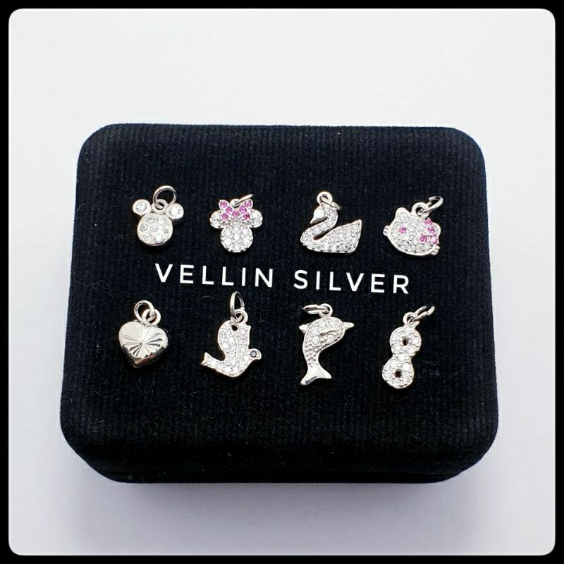 MAINAN GELANG GANTUNGAN GELANG BAHAN PERAK SILVER 925 LAPIS EMAS PUTIH