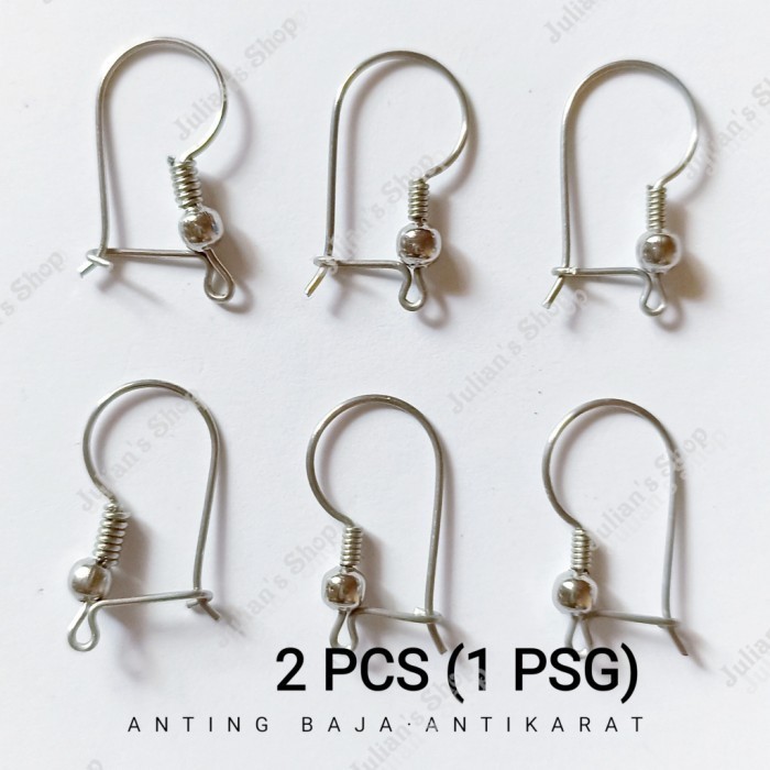 Kait/Rangka Anting Bahan Monel per Pasang