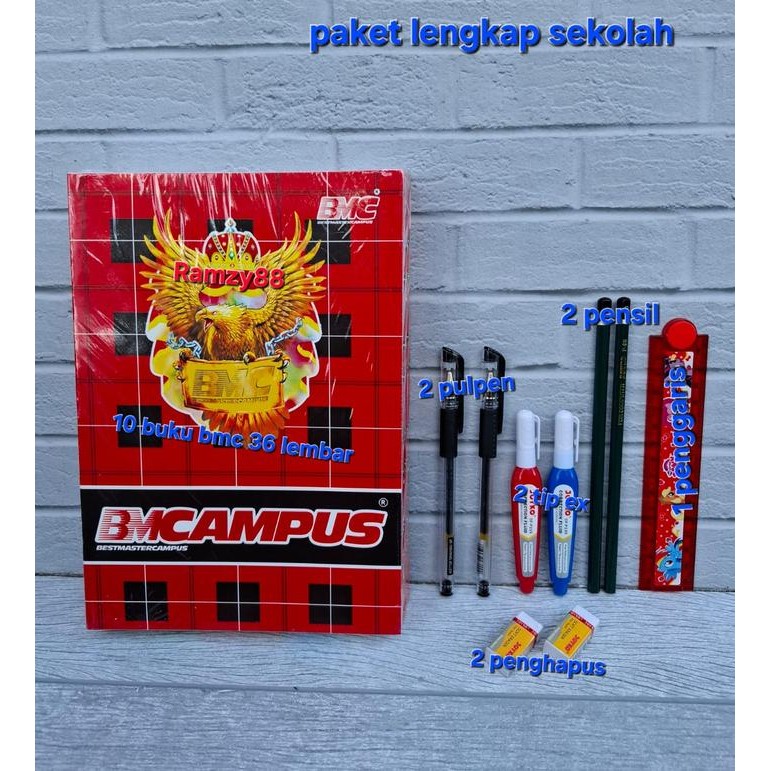 

Bricks - Paket Sekolah Lengkap Dengan 10 Buku Bmcampus, 2 Pulpen, 2 Pensil, 2 Penghapus, 2 Tip Ex, 1