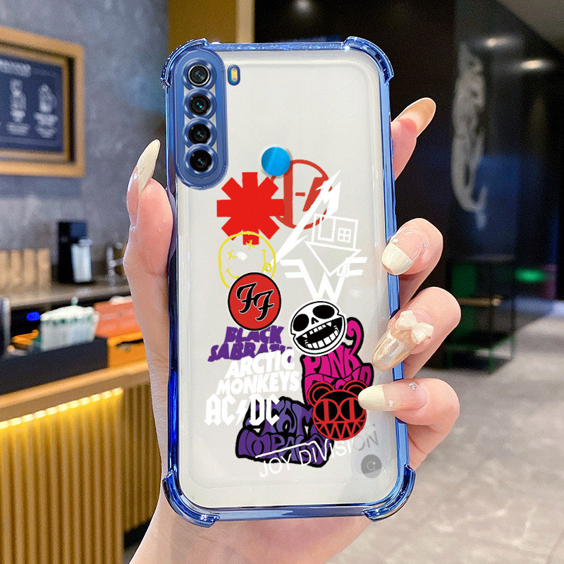 Casing Hp untuk Xiaomi Redmi Note 8 Note 8T Note 9 Case Casing pola Tengkorak Kasing HP Kesing Silik