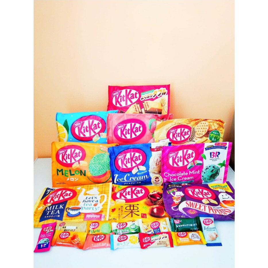 

Desyallshop .Coklat Import An Kitkat Mini Original Jepang Banyak Rasa , Melon , Kitkat Milo Jepang