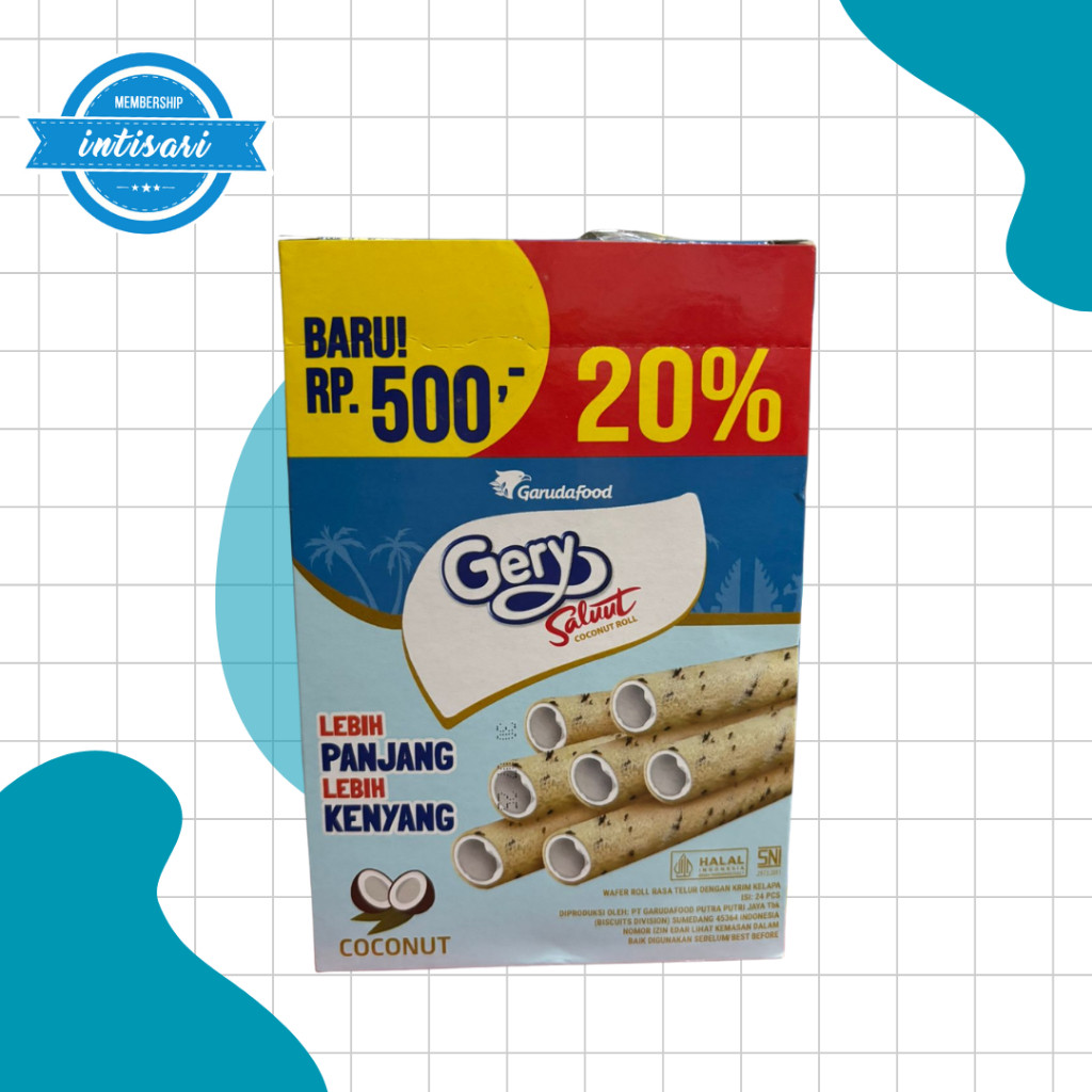 

Andrianbijaksana Gerry Chocolatos Wafer 500 Variant Cokelat/Coconut (Pack)