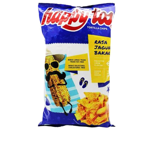 

Desyallshop Happytos Snack Tortila Chips Merah , Kuning , Biru , Hijau 140 Gram Keripik Jagung