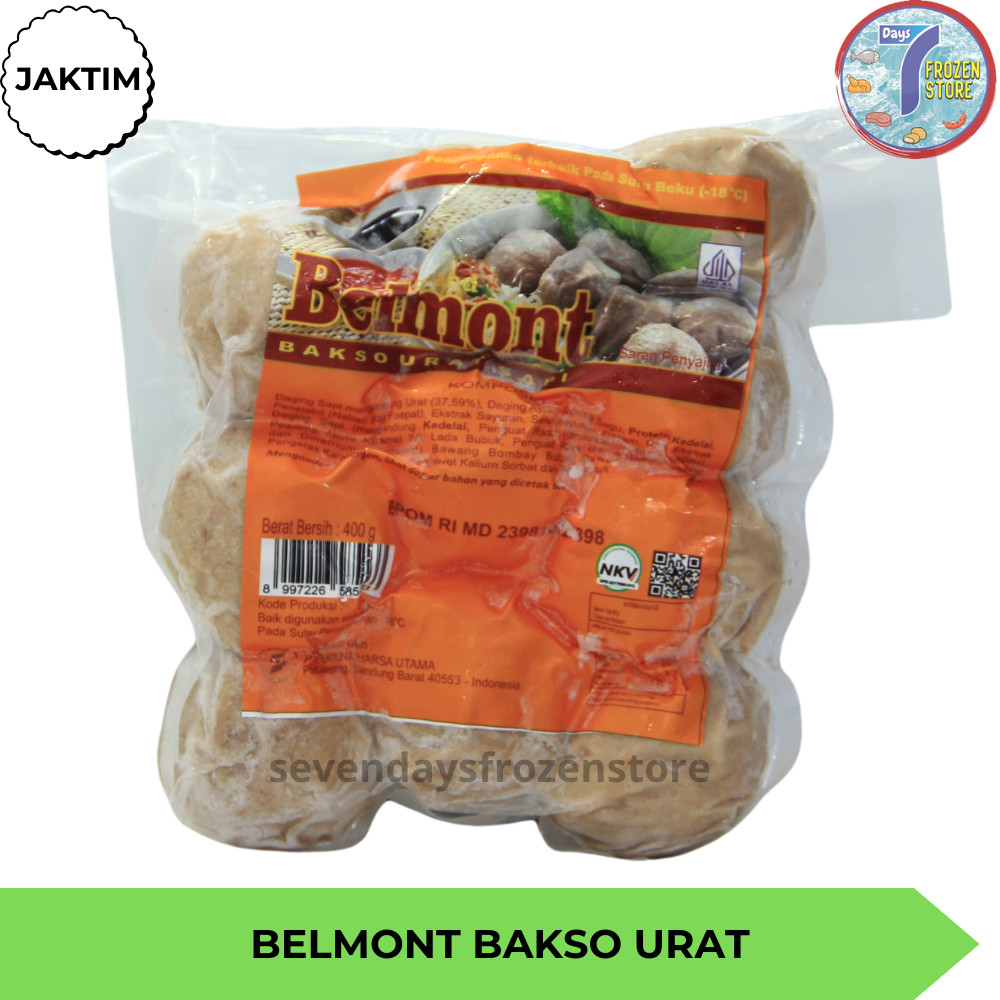 

Andrianbijaksana Bakso Sapi Urat Belmont Isi 10 Kemasan 400 Gr