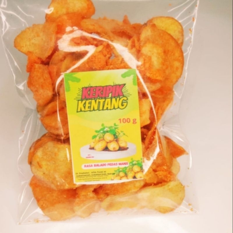 

Andrianbijaksana Aneka Rasa Keripik Kentang 100 Grm /Cemilan Kekinian / Snack / Cemilan Terlaris/