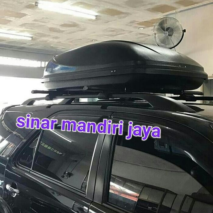 Paling Murah Paket Cross Bar Jepit Roof Rail+Roof Box Rush/Terios Lama