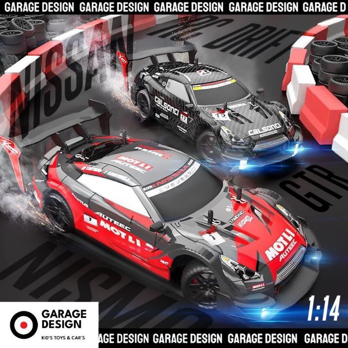 SALE (TERDAPAT LAMPU) RC DRIFT 4WD PROPORTIONAL NISSAN GTR NISMO 1:14 - REMOTE CONTROL MOBIL DRIFT