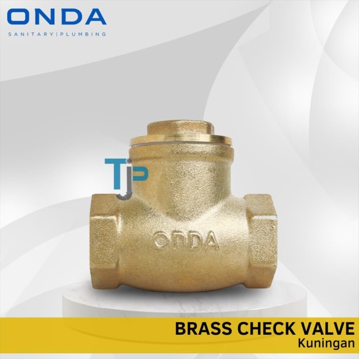 KLEP TABOK / CHECK VALVE KUNINGAN 1" ONDA