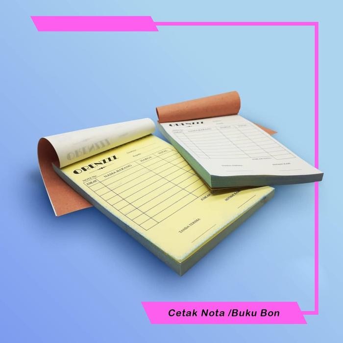 

Cetak Nota 1 Rim 2 Ply / Rangkap ( Custom Ncr Invoice Bon ) 2Ply 1Rim #Gratisongkir