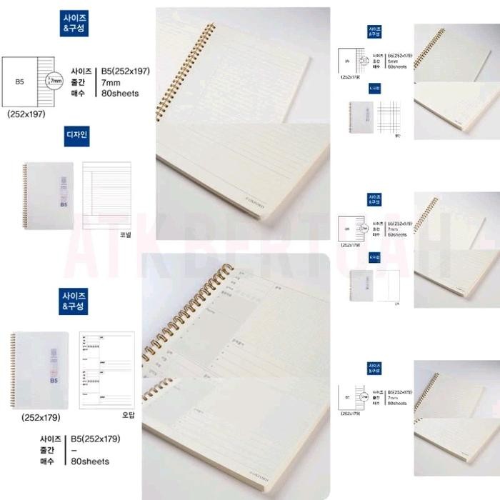 

Oxford Milk Pp Spiral Ring Grid Ruled Cornell Math Correction Korean Notebook #Gratisongkir