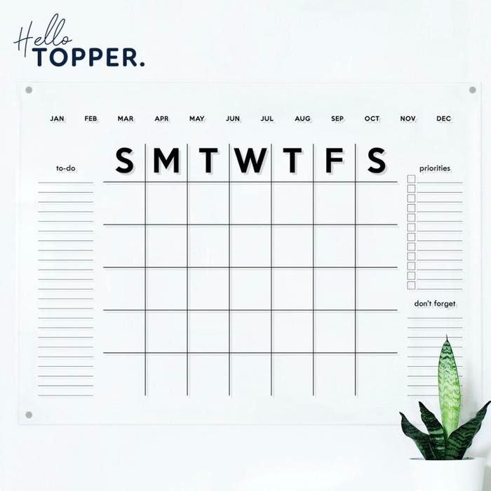 

Daily Planner Akrilik Wall Planner Acrylic Dinding Papan Jadwal #Gratisongkir