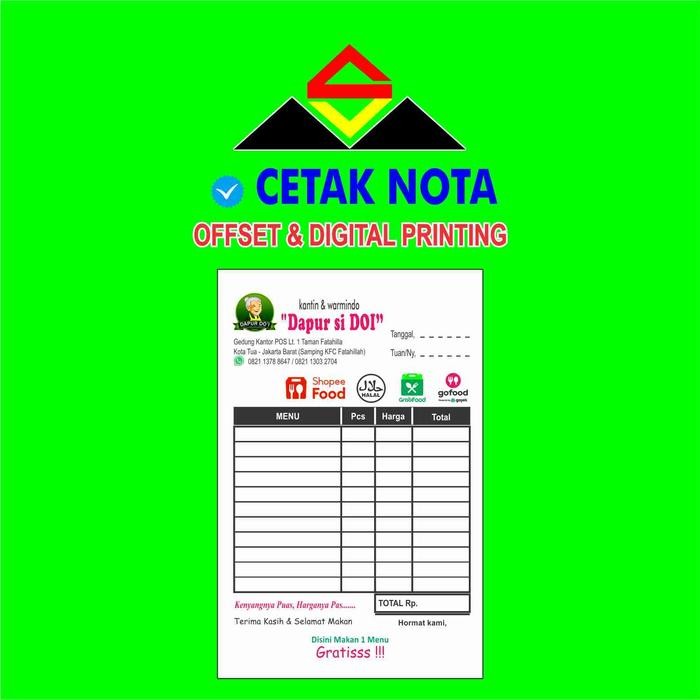 

Nota Digital Print 3Ply (10 Buku) #Gratisongkir