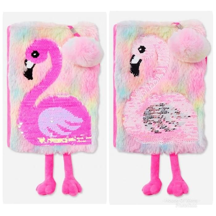 

Justice Flaminggo Sequin Diary Include Pen - Buku Catatan Justice #Gratisongkir