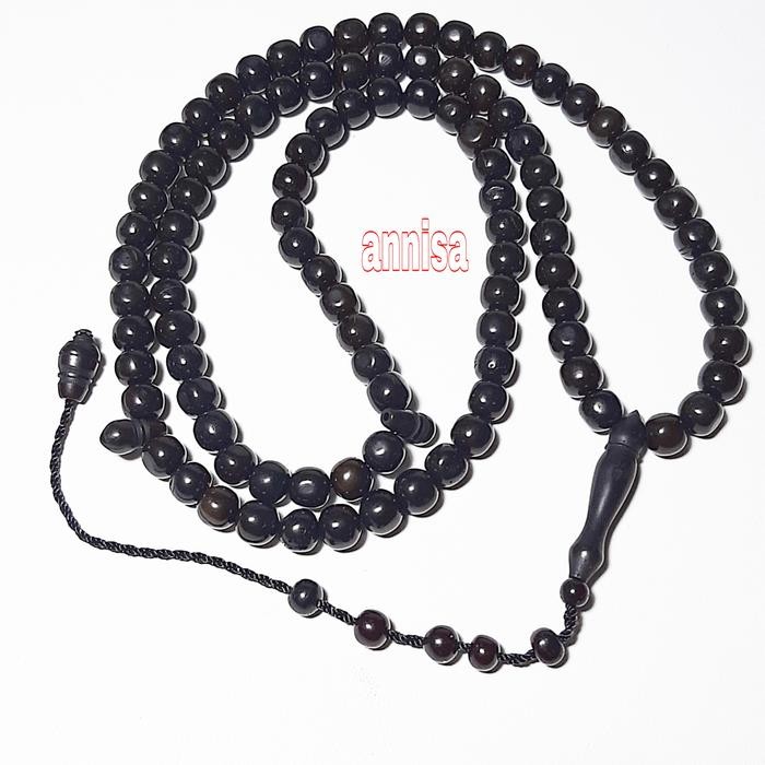 TASBIH.KAYU.KAUKA.KOKKA.8MM 99BUTIR HITAM