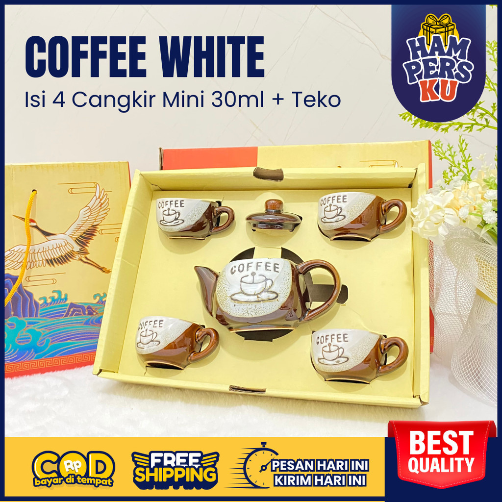FLASH SALE KADO NIKAHAN CANGKIR TEKO POT SET KERAMIK COFFEE HAMPERS GELAS OCHA SOUVENIR MUG TEH