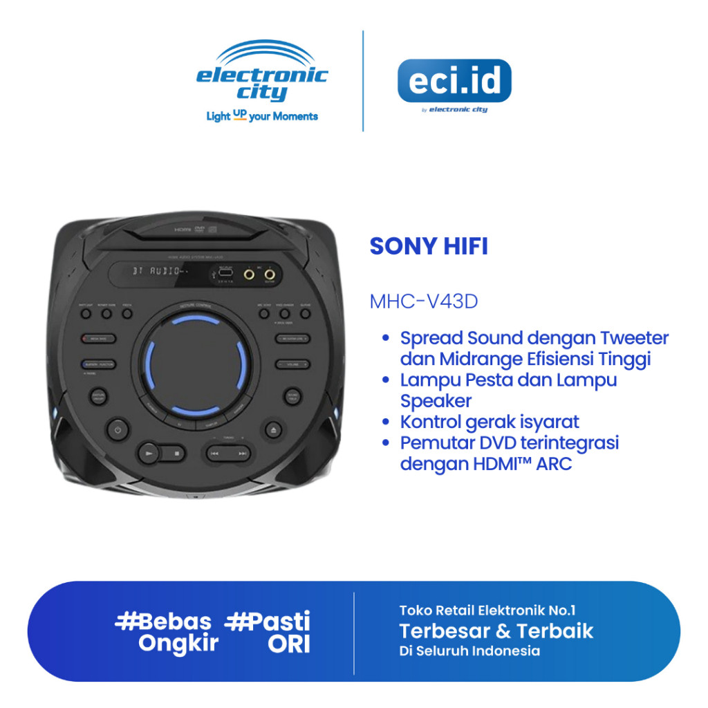 Sony HiFi Speaker Bluetooth - MHC-V43D