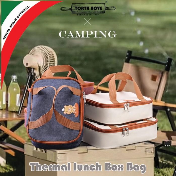 Dapatkan Tas Bekal Makanan Persegi Panjang Jumbo Tas Kotak Makan Anak Tahan Panas Dingin Lunch Box