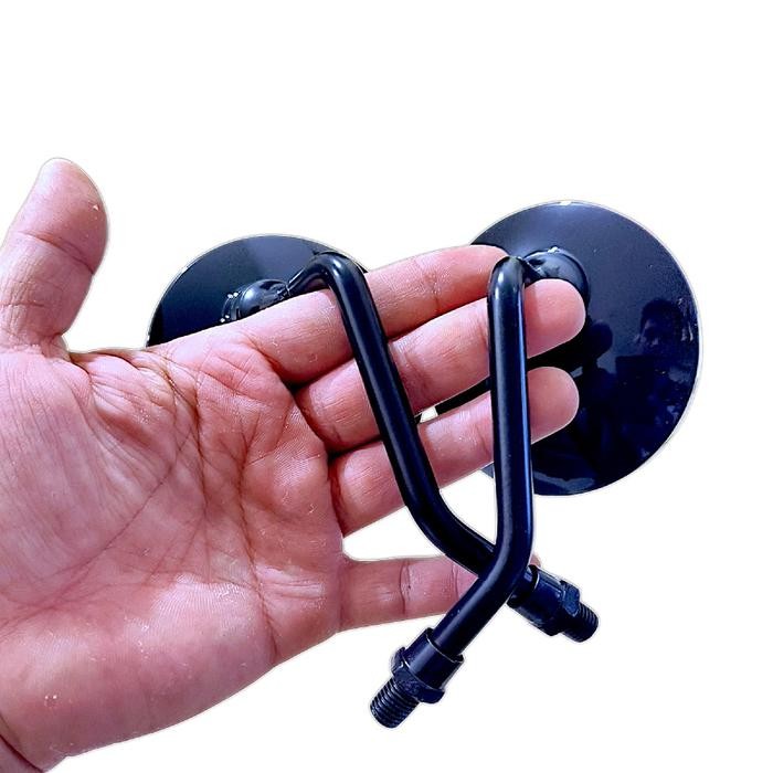 Spion Vespa Mini Classic Black Magic Spion Bulat Besi Cembung Universal Motor #Gratisongkir