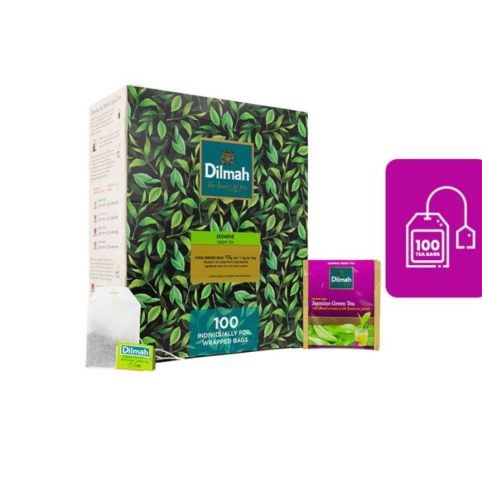 

Dilmah Jasmine Green Tea [Kemasan Foil Envelope 100s] - Teh Celup