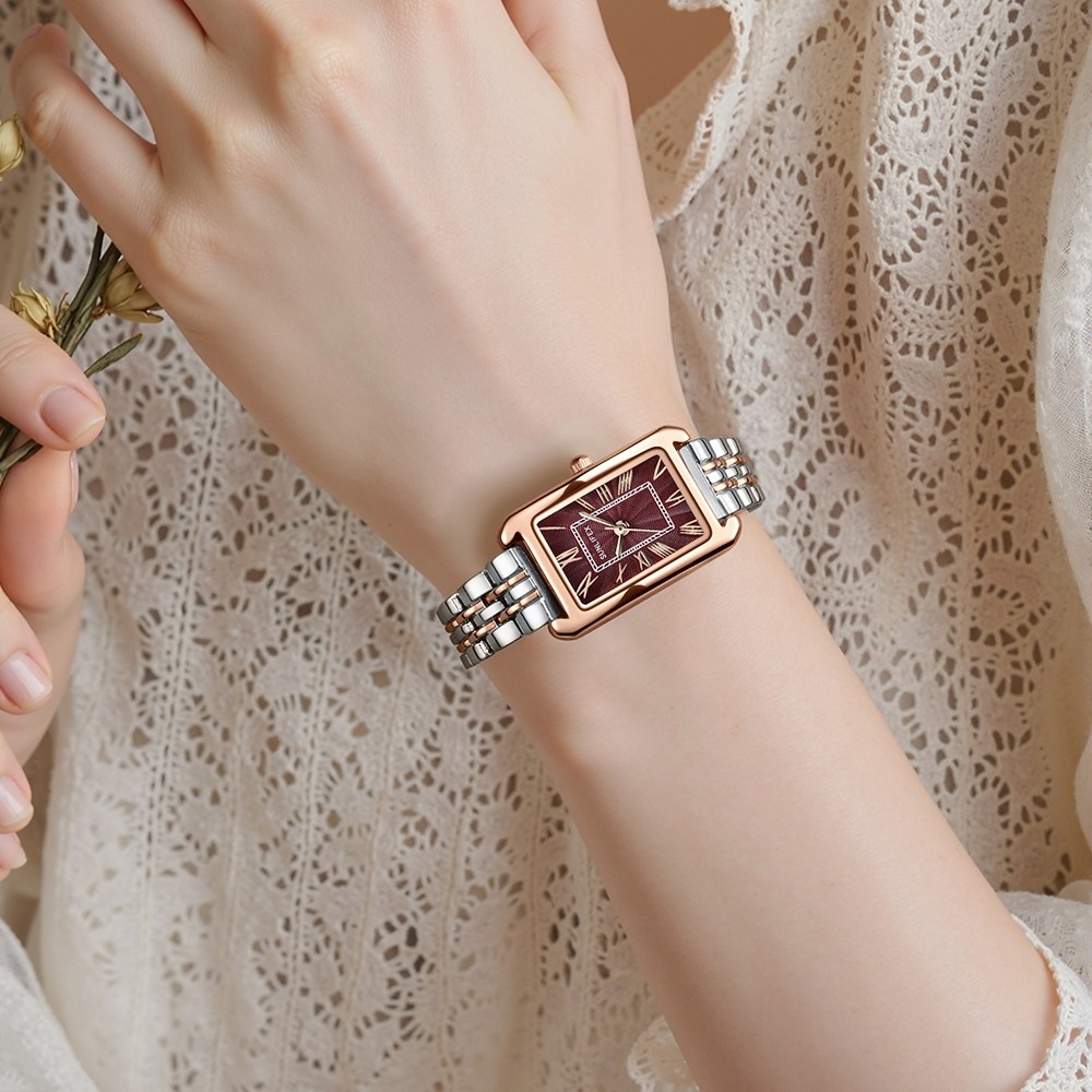 Jam Tangan Wanita Terbaru 2025 Jqm Rantai Elegan Kecil Jamm Serut Mini Dewasa Jham Analog Stainless 