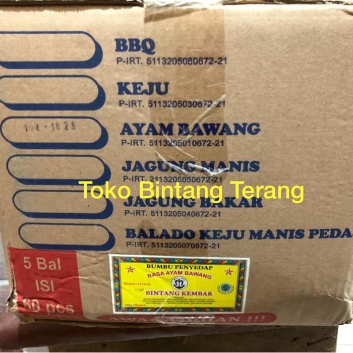 

Barang Terlaris Bumbu Atom Bintang Kembar Rasa Ayam Bawang 250 gr 1 Dus Karton 60 pcs [kargo] Ready