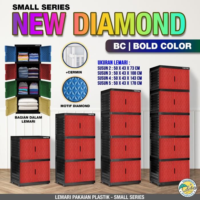 lemari plastik 4 susun tabitha