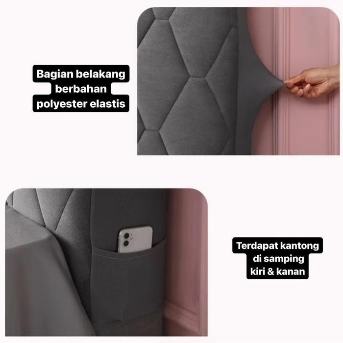 sarung sandaran kasur / cover sandaran kasur / pelindung sandaran kasur EMPUK