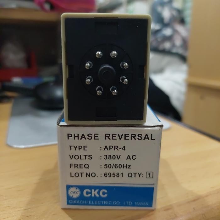 Ckc Phase Controller Reversal Relay Apr-4 / Apr4 / Apr 4 380V 8 Pin Setara Rays Anly Anv 380Vac 8P