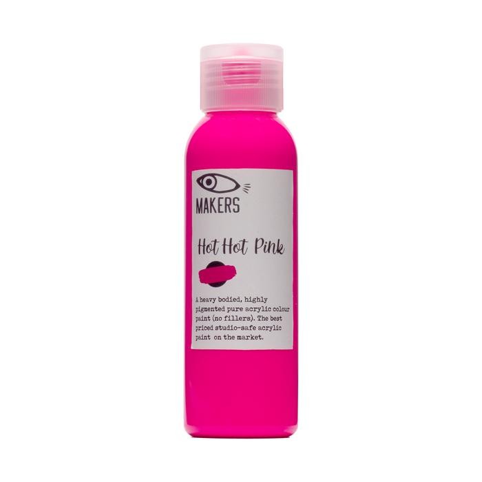 

Artemedia - Hot, Hot Pink Acrylic Neon Paint 100Ml By Makers