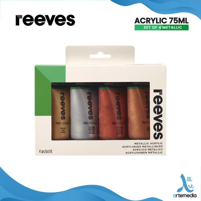 

Artemedia - Cat Akrilik Reeves Artists 4X75Ml Acrylic Color Paint Set