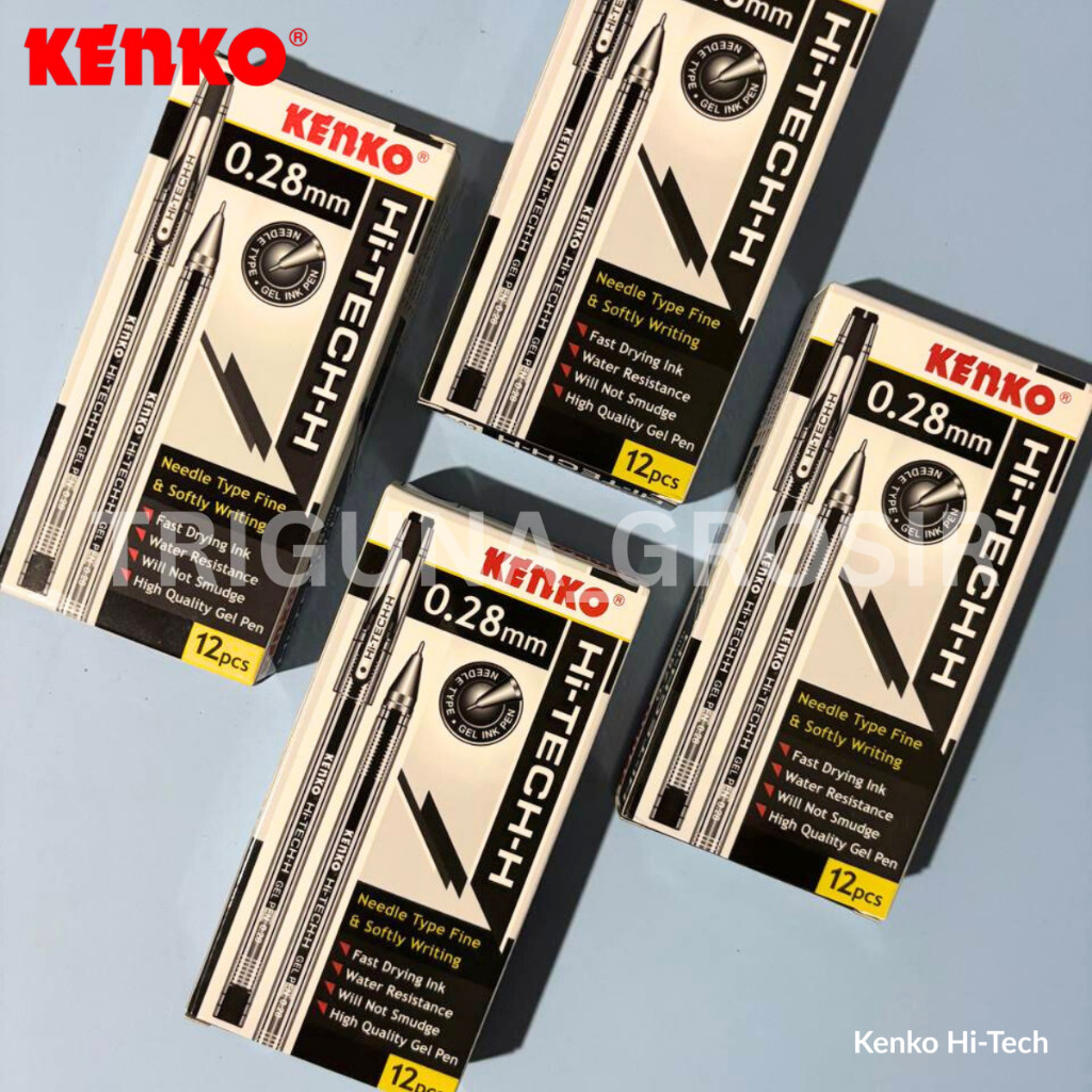 

Pulpen Gel Kenko Hi Tech Hitam 0,28mm (12 pcs)