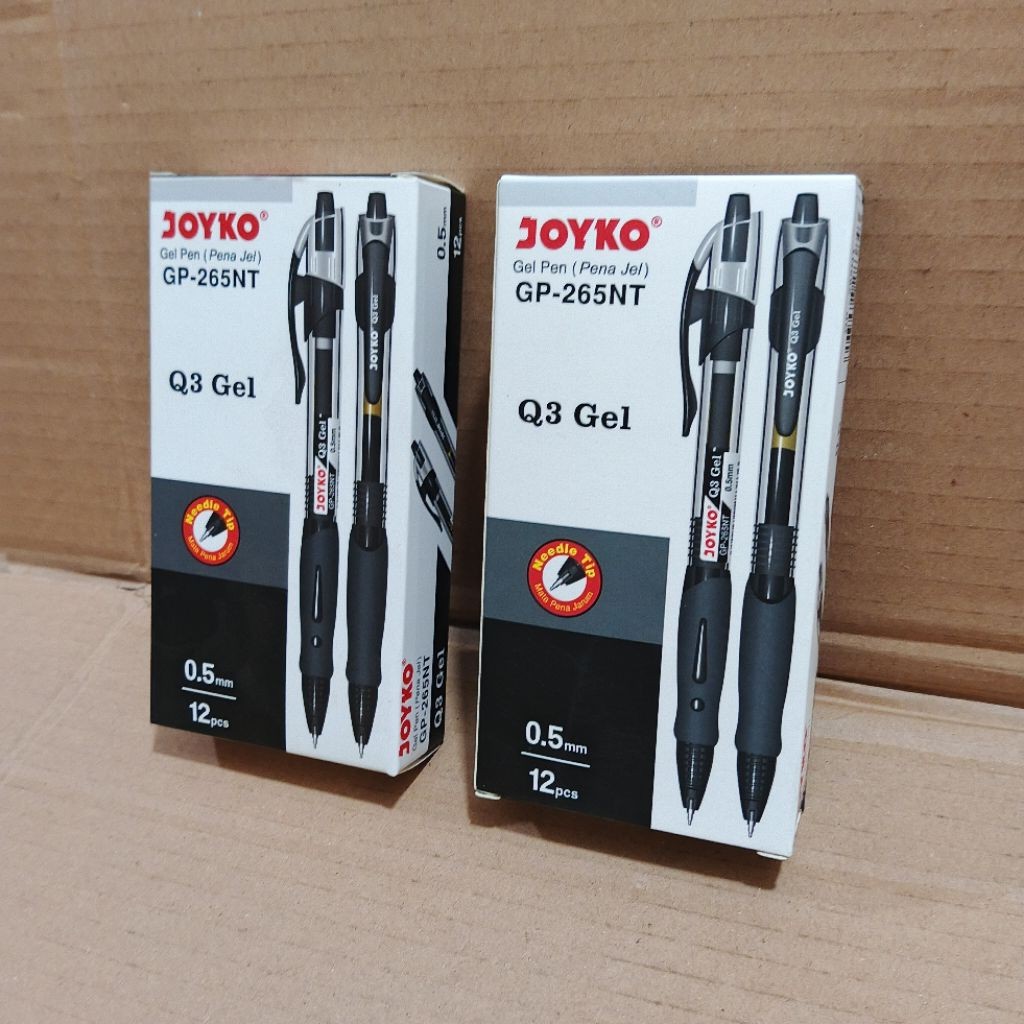 

1 Pak Pulpen Joyko Gel Q3 Hitam Isi 12 Pcs