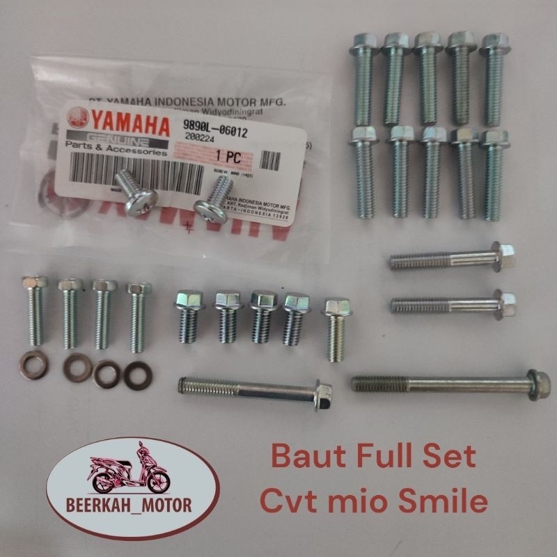 Baut cvt cover full set Mio Smile Mio Sporty