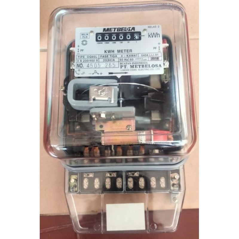 KWH meter 20 /60A 3 phasa merk METBELOSA