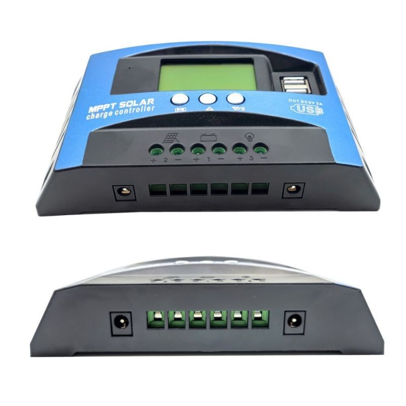 Solar Charger Controller MPPT 50A 12V 24V Panel Surya Solar Charger Controller LCD Display