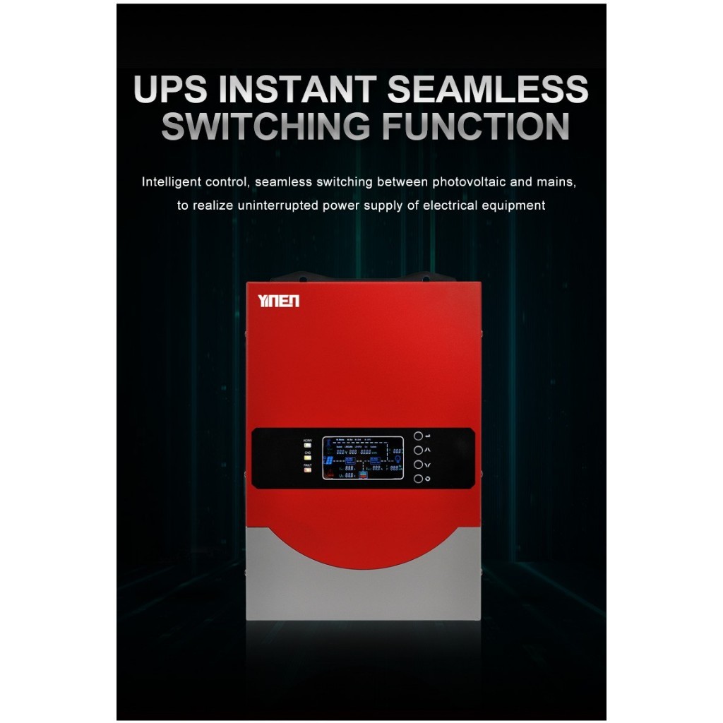 Inverter Hybrid Panel Surya LF Trafo Toroid Built in SCC 1500VA