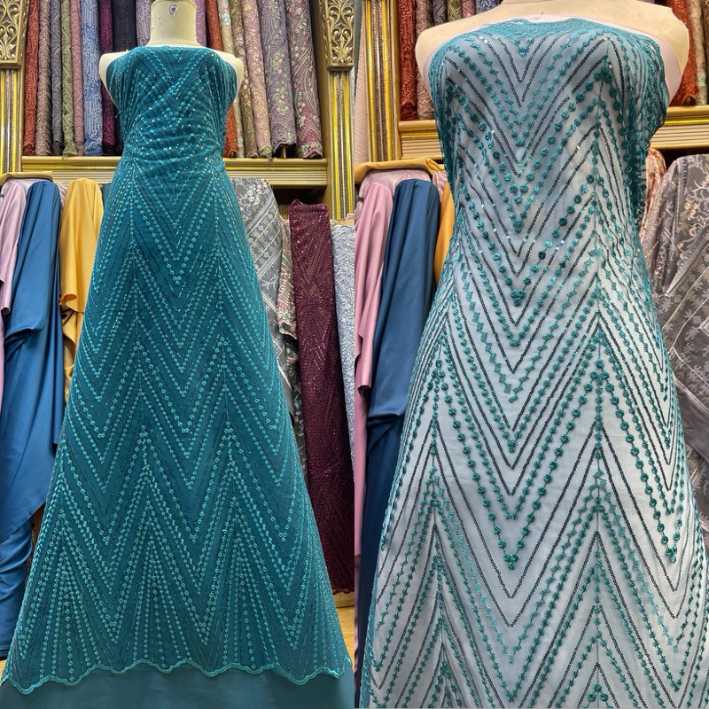 Bahan Tile piramid Payet Sequin Gamis payet/kain seragam brukat bridesmaids/ maroon burgundy emerald