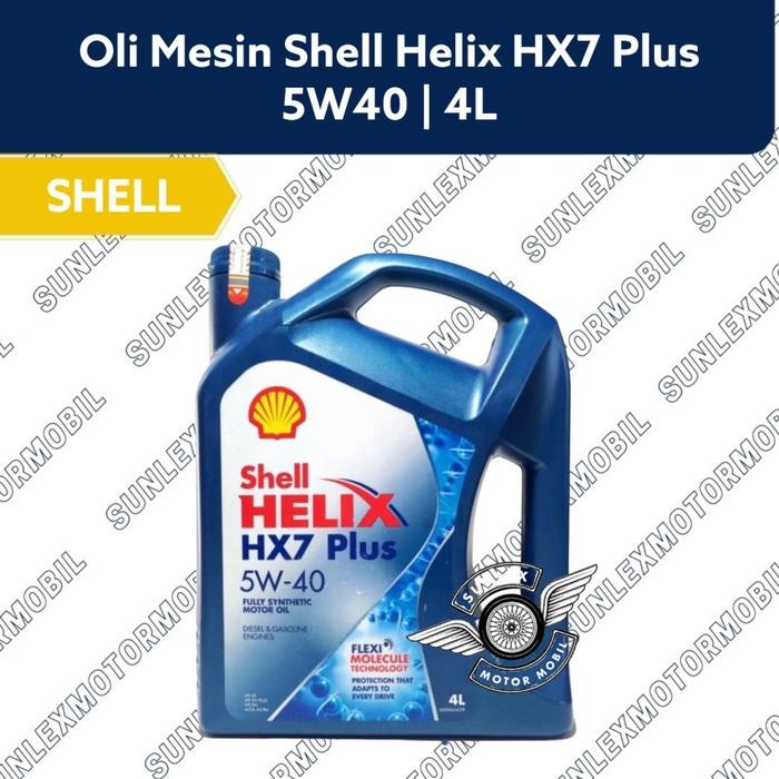 BARANG TERLARIS PAKET GANTI OLI 4L SHELL HX7 5W40 5W-40 NISSAN JUKE EVALIA LIVINA MARCH DATSUNGO +