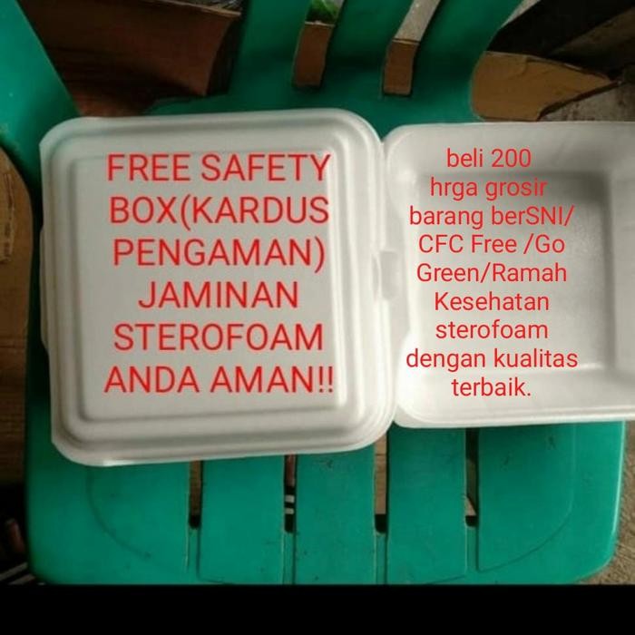 

Kurir Ojol Only-Styrofoam/Sterofoam/Gabus Nasi/Kotak Makan Tf-3 Polos