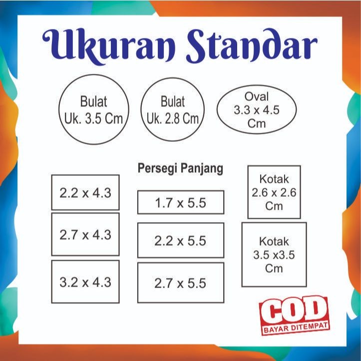 

Stempel Otomatis Costum / Stempel Nama / Stempel Logo