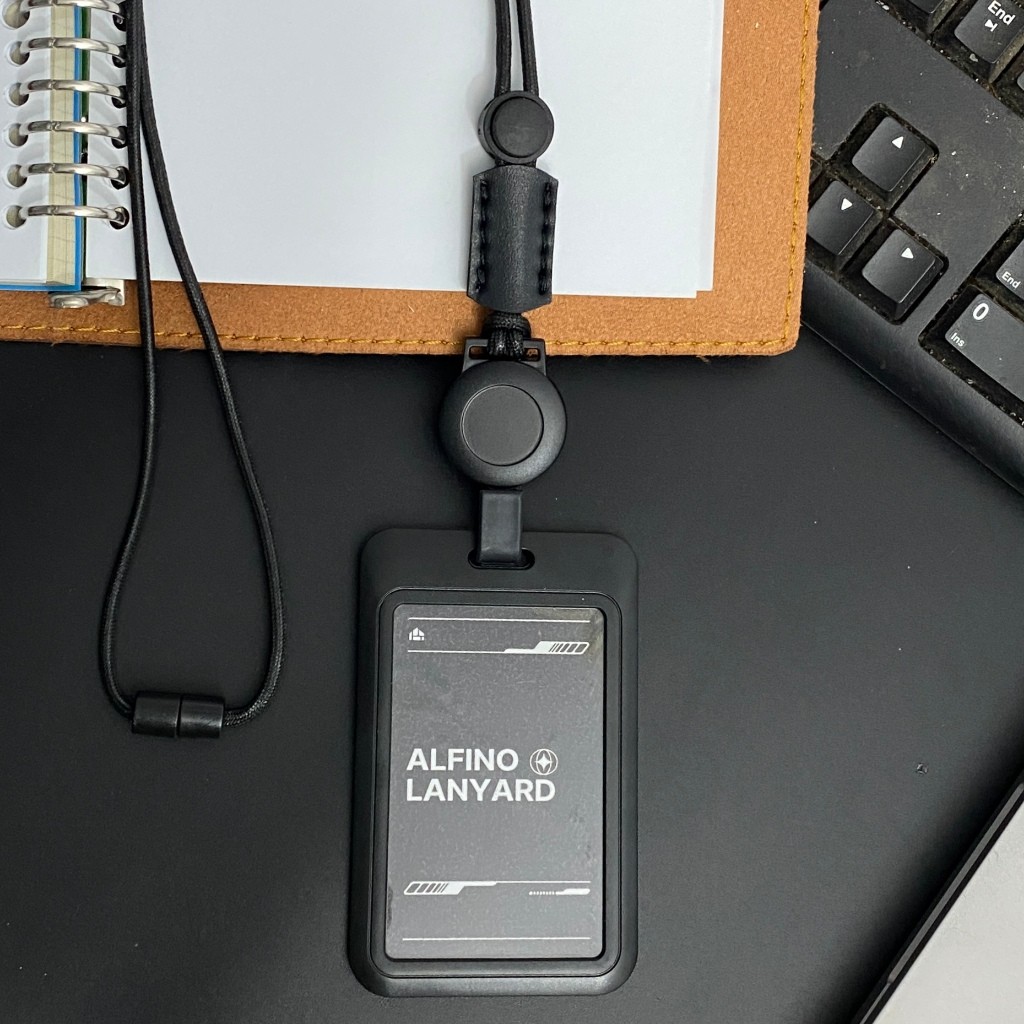 

Lanyard Id Card With Badge Retractable Tali Paracord Gantungan Kartu ID