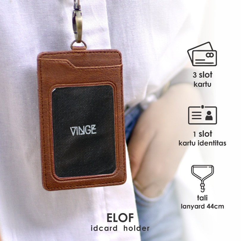 

VINGE-ELOF ID CARD HOLDER-NAMETAG-LANYARD-FREEGRAVIR