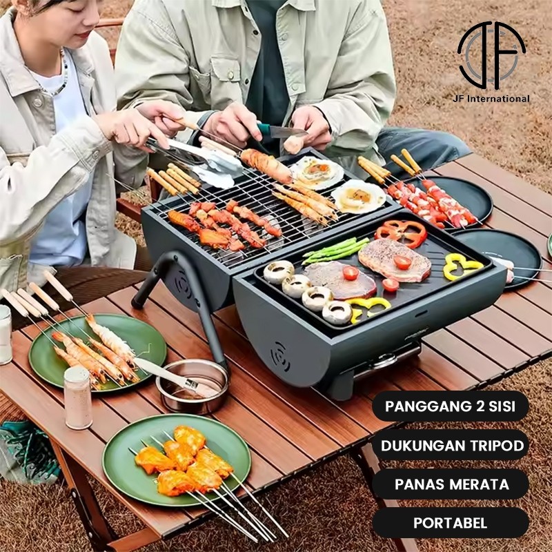 Portable BBQ Kompor / Panggangan BBQ / Alat Panggang Arang / Portable Camping Grill / Alat