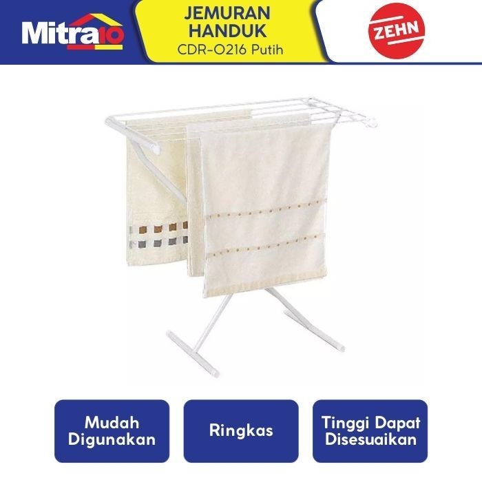 Zehn Rak Jemuran Handuk CDR-0216 Putih